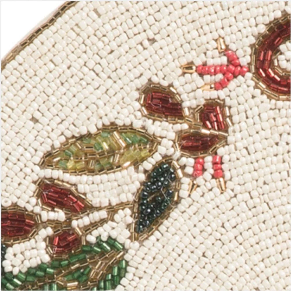 Tahari Christmas Nutcracker Wreath Beaded Placemat 15